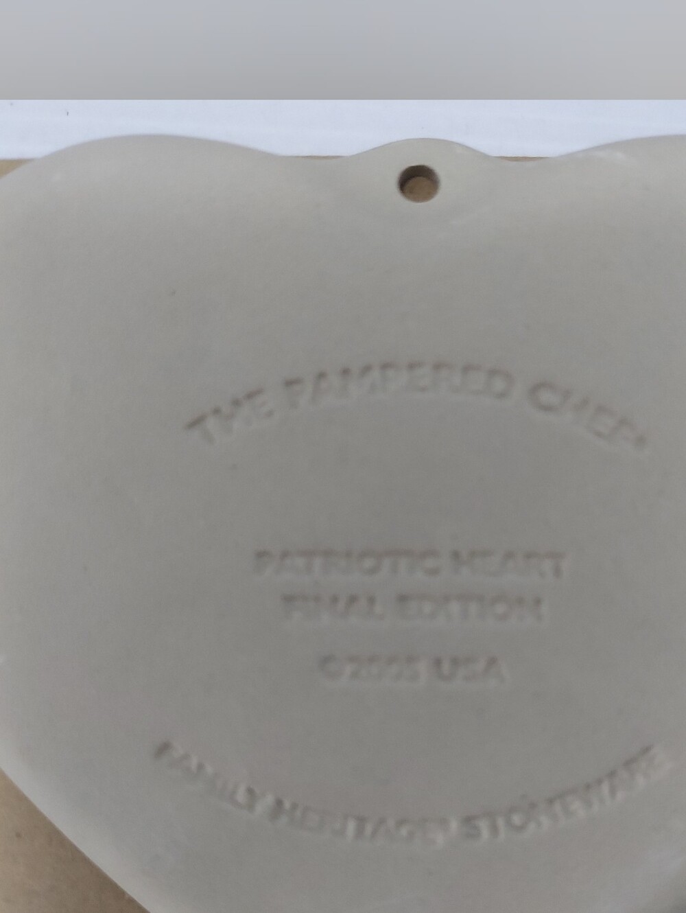 The Pampered Chef Cookie Art Mold Heart Shape Stoneware Lot of 3 NIB - Picture 7 of 16
